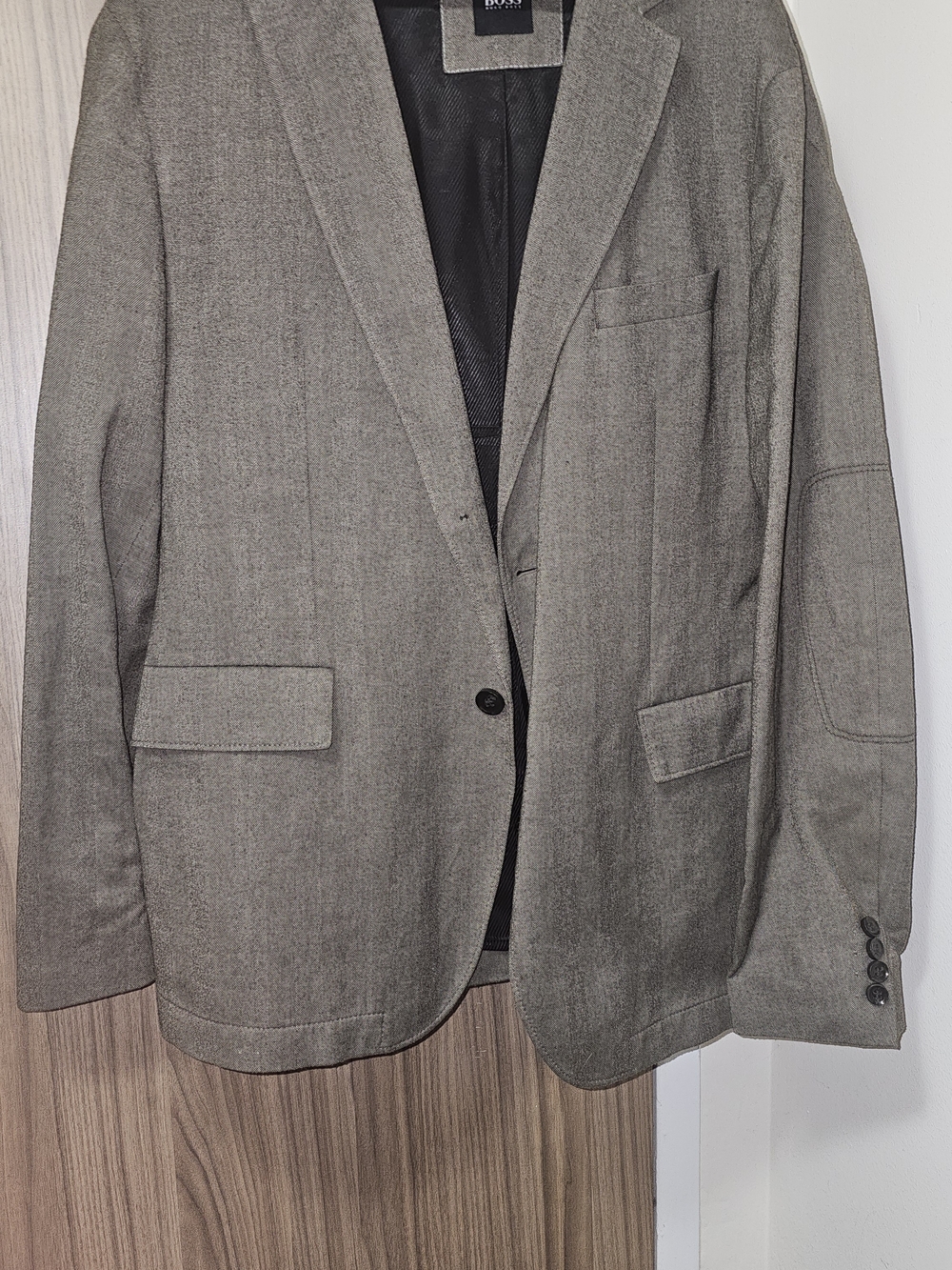 Boss Men's Brown  Sport Coat - Notch Lapel